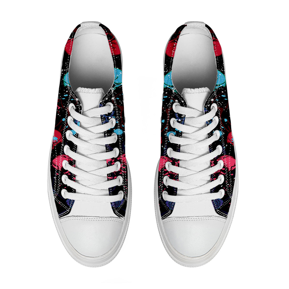 Resalta tu estilo con las zapatillas bajas de lona Skeleton para hombre y mujer