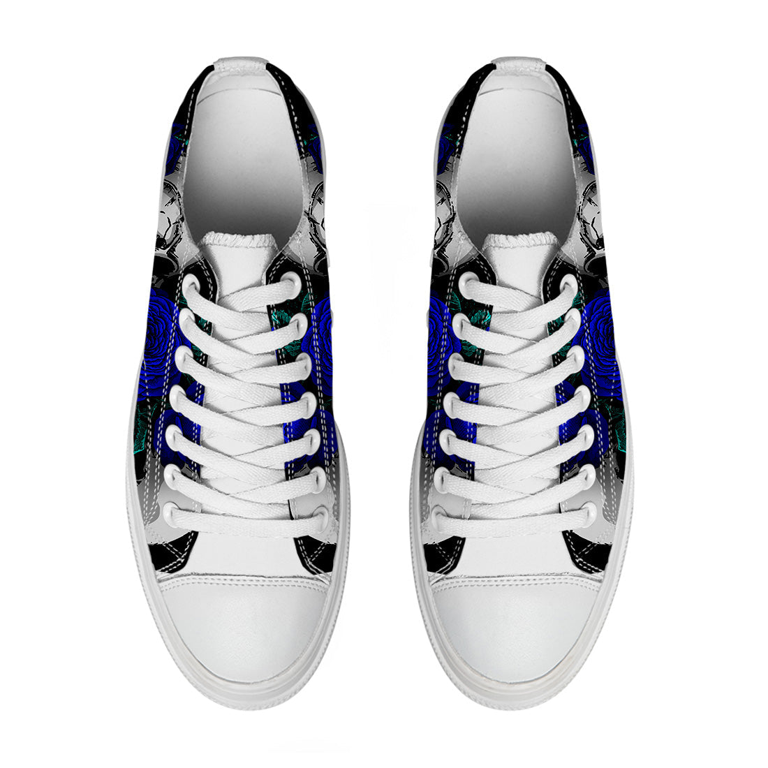 Resalta tu estilo con las zapatillas bajas de lona Skeleton para hombre y mujer