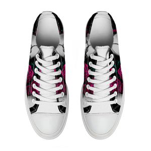 Resalta tu estilo con las zapatillas bajas de lona Skeleton para hombre y mujer