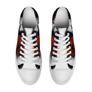 Resalta tu estilo con las zapatillas bajas de lona Skeleton para hombre y mujer