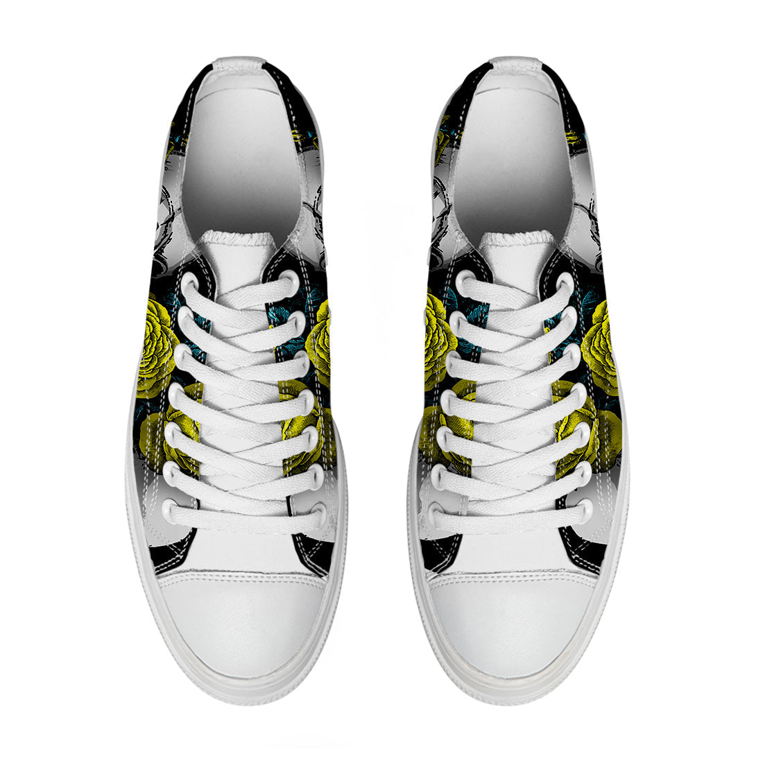 Resalta tu estilo con las zapatillas bajas de lona Skeleton para hombre y mujer