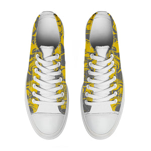 Resalta tu estilo con las zapatillas bajas de lona Skeleton para hombre y mujer
