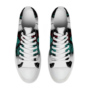 Resalta tu estilo con las zapatillas bajas de lona Skeleton para hombre y mujer