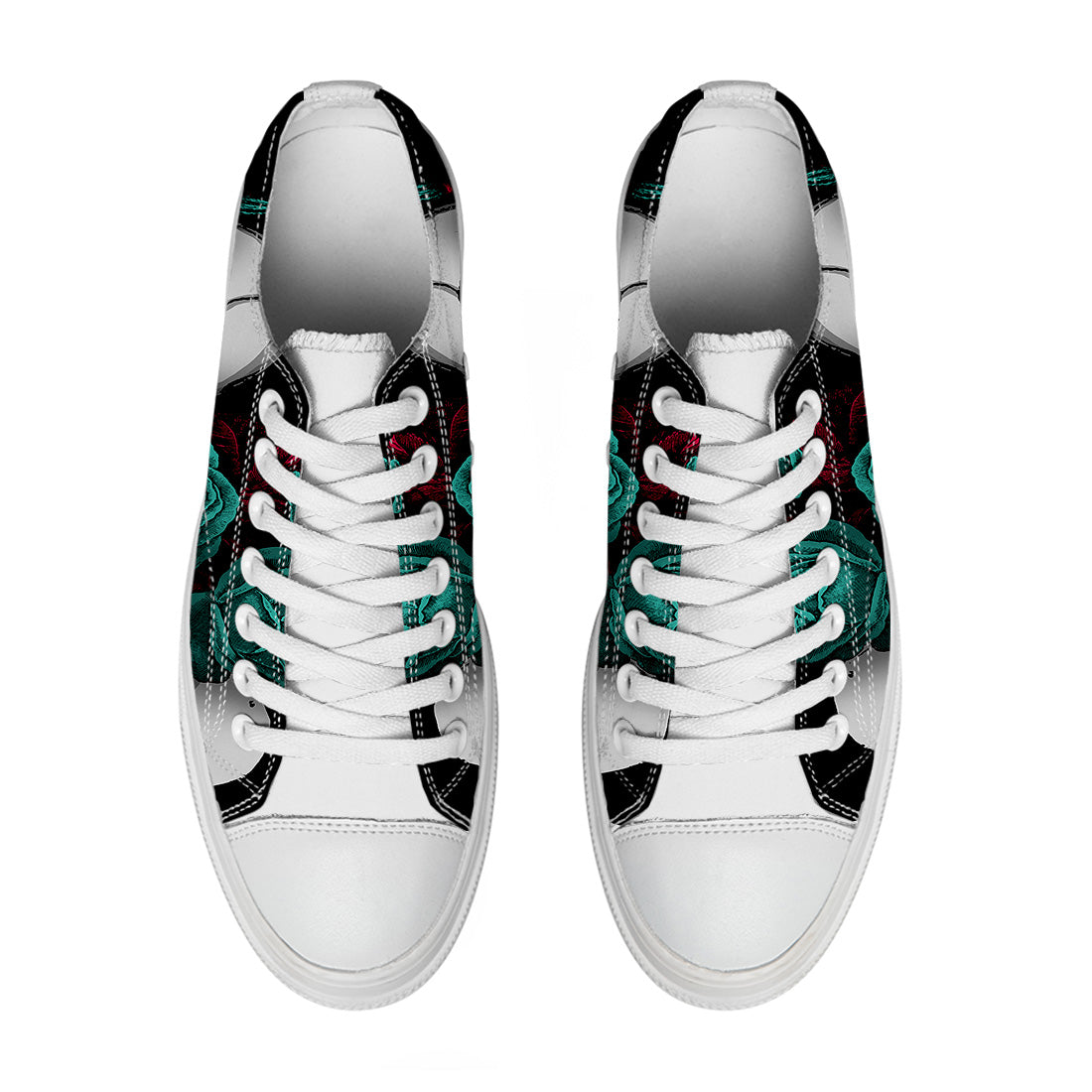 Resalta tu estilo con las zapatillas bajas de lona Skeleton para hombre y mujer