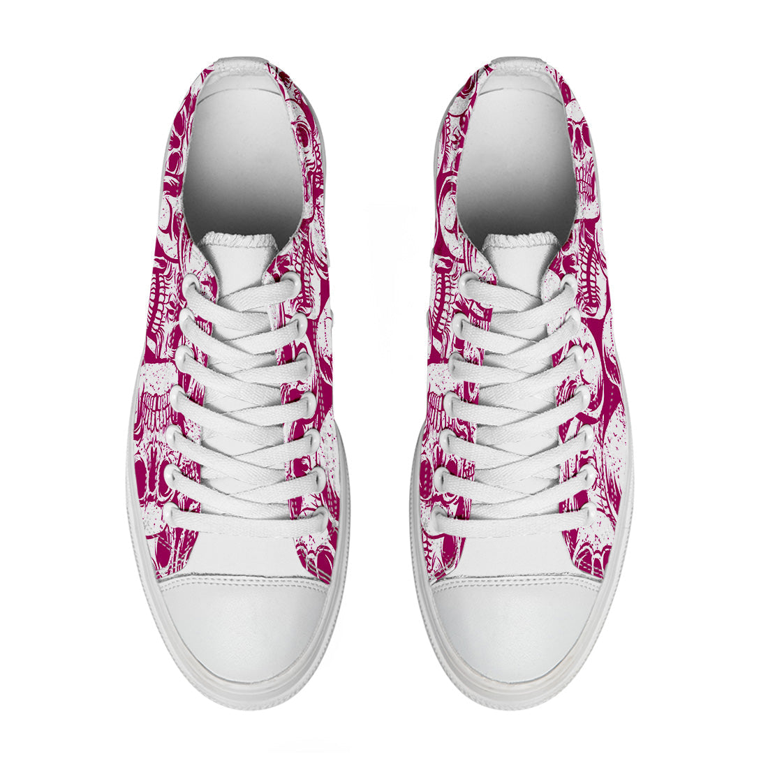 Resalta tu estilo con las zapatillas bajas de lona Skeleton para hombre y mujer