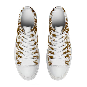 Resalta tu estilo con las zapatillas bajas de lona Skeleton para hombre y mujer