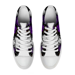 Resalta tu estilo con las zapatillas bajas de lona Skeleton para hombre y mujer