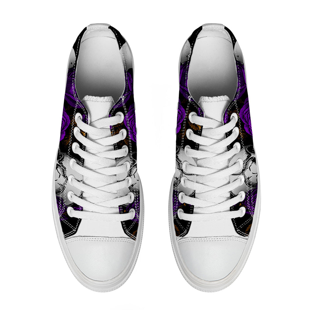 Resalta tu estilo con las zapatillas bajas de lona Skeleton para hombre y mujer
