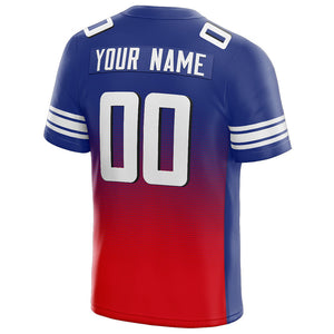 custom authentic gradient fashion football jersey gold-purple-white mesh
