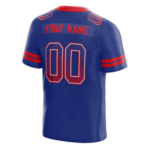 custom authentic drift fashion football jersey gold-purple mesh