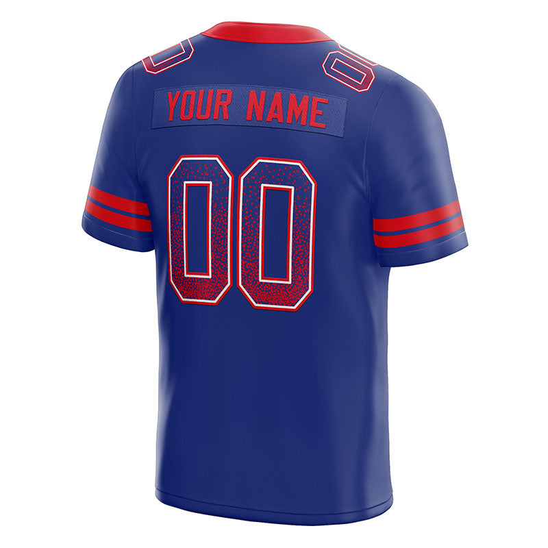custom authentic drift fashion football jersey gold-purple mesh