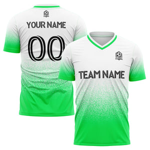 custom soccer uniform jersey kids adults personalized set jersey shirt green
