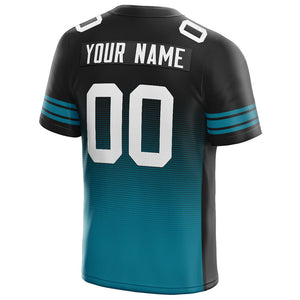 custom authentic drift fashion football jersey gray-teal