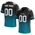 custom authentic drift fashion football jersey black-teal