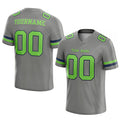 customized authentic football jersey grey  neon-green-navy mesh