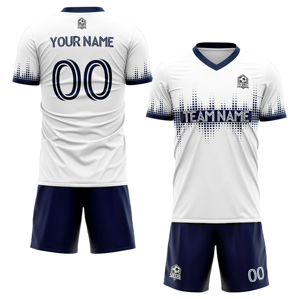 custom soccer uniform jersey kids adults personalized set jersey shirt white