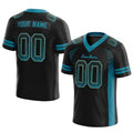 custom authentic drift fashion football jersey black-teal mesh