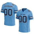 customized authentic football jersey powder blue navy -white mesh