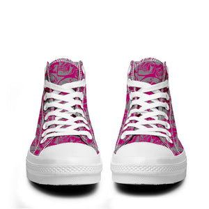 Resalta tu estilo con las zapatillas de lona de caña media Skeleton para hombre y mujer