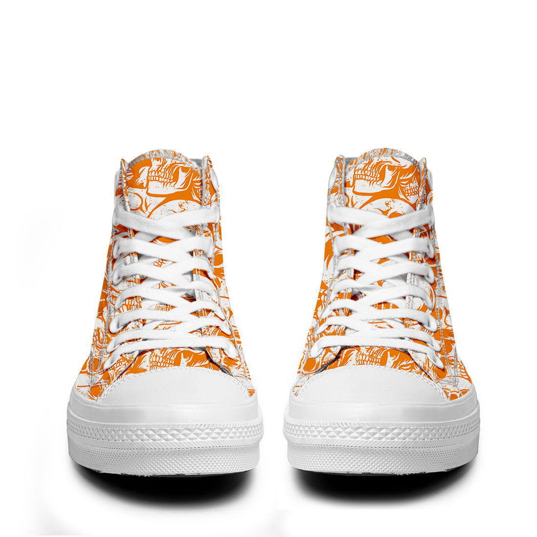 Resalta tu estilo con las zapatillas de lona de caña media Skeleton para hombre y mujer