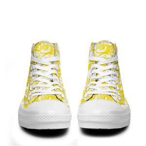 Resalta tu estilo con las zapatillas de lona de caña media Skeleton para hombre y mujer
