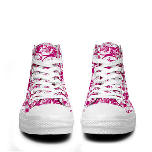 Resalta tu estilo con las zapatillas de lona de caña media Skeleton para hombre y mujer