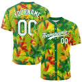 Dise?o personalizado de camiseta de béisbol con estampado completo de palmeras tropicales