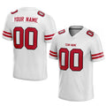 custom authentic football jersey white-red mesh