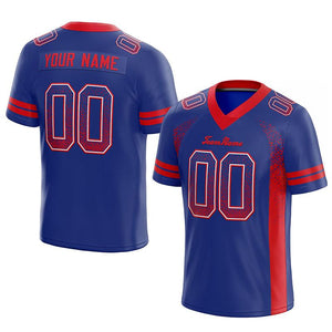 custom authentic drift fashion football jersey royal-red mesh
