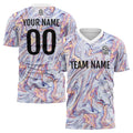 Uniforme de fútbol personalizado para niños y adultos & conjunto personalizado & camiseta blanca y fluida