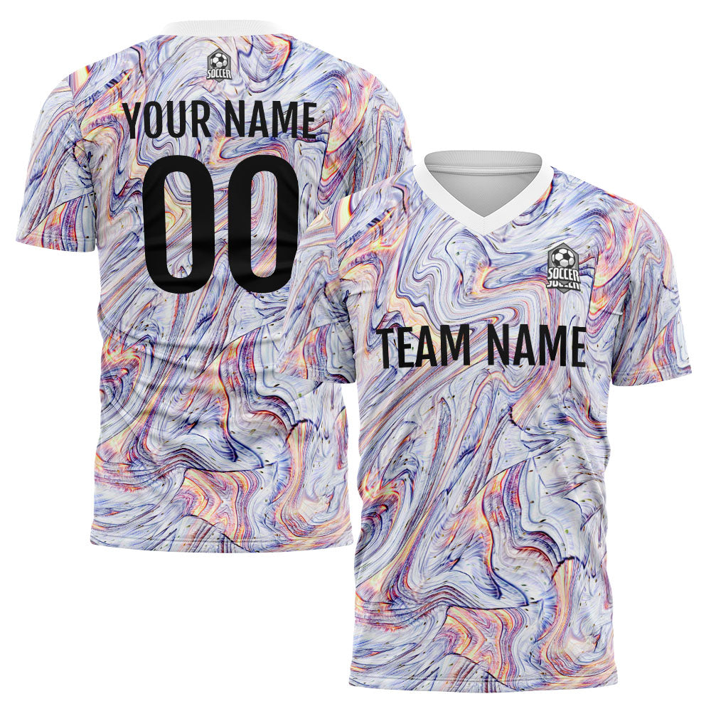 Uniforme de fútbol personalizado para niños y adultos & conjunto personalizado & camiseta blanca y fluida