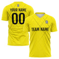 Uniforme de fútbol personalizado para niños y adultos & camiseta amarilla y negra