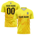 Uniforme de fútbol personalizado & camiseta para niños y adultos & conjunto personalizado & camiseta amarilla