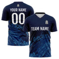 Uniforme de fútbol personalizado para niños y adultos & conjunto personalizado & color azul marino