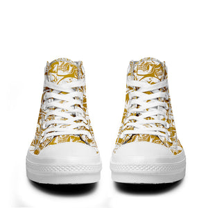 Resalta tu estilo con las zapatillas de lona de caña media Skeleton para hombre y mujer
