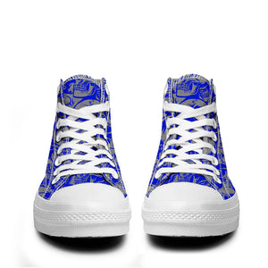Resalta tu estilo con las zapatillas de lona de caña media Skeleton para hombre y mujer