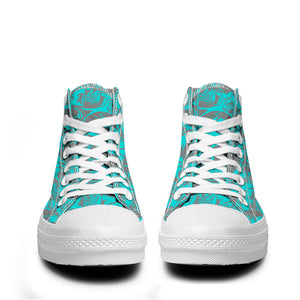 Resalta tu estilo con las zapatillas de lona de caña media Skeleton para hombre y mujer