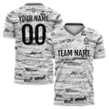 Uniforme de fútbol personalizado & camiseta para niños y adultos & conjunto personalizado & camiseta gris & papel tapiz