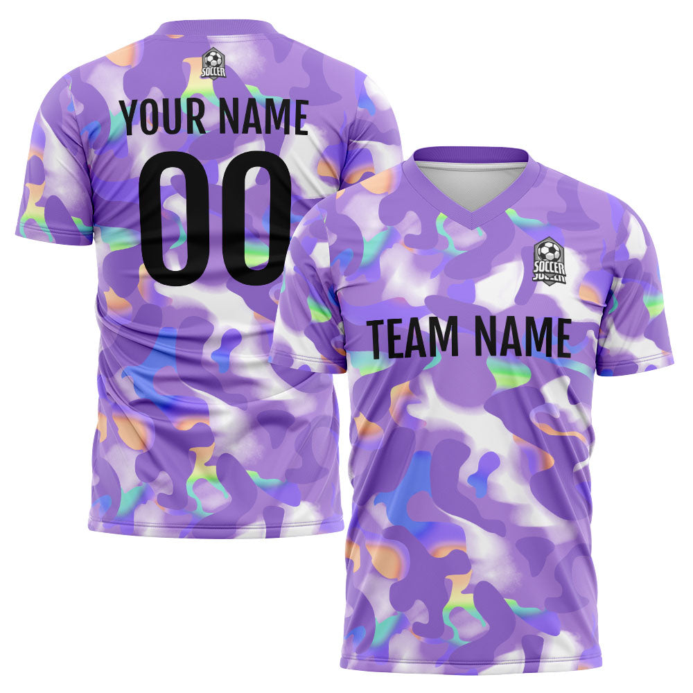 Conjunto personalizado de uniforme de fútbol para niños y adultos & camiseta Gorgeous&Lavender