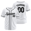 Camiseta de béisbol personalizada con diseño bordado & estilo hip hop & color blanco y negro