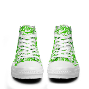 Resalta tu estilo con las zapatillas de lona de caña media Skeleton para hombre y mujer