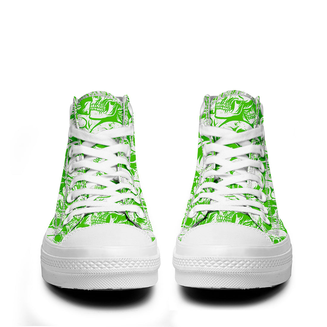 Resalta tu estilo con las zapatillas de lona de caña media Skeleton para hombre y mujer