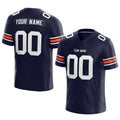 customized  authentic football jersey navy-white-orange mesh