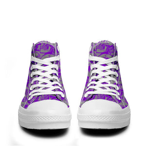 Resalta tu estilo con las zapatillas de lona de caña media Skeleton para hombre y mujer