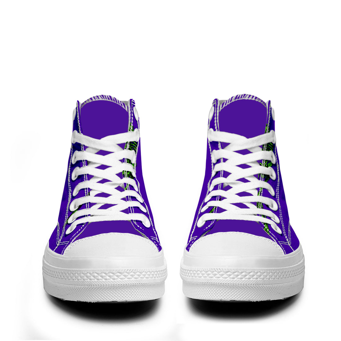 Resalta tu estilo con las zapatillas de lona de caña media Skeleton para hombre y mujer