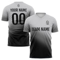 Uniforme de fútbol personalizado para niños y adultos & conjunto personalizado en negro y gris