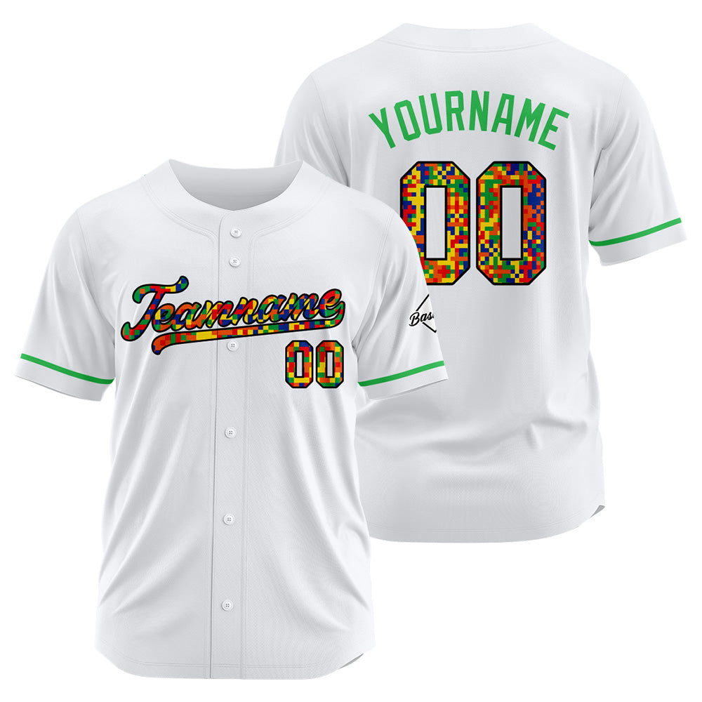 Camiseta de béisbol blanca personalizada con diseño bordado Camisetas de béisbol de hip hop personalizadas