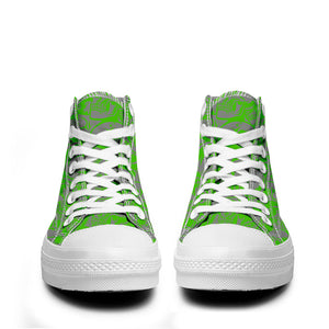 Resalta tu estilo con las zapatillas de lona de caña media Skeleton para hombre y mujer