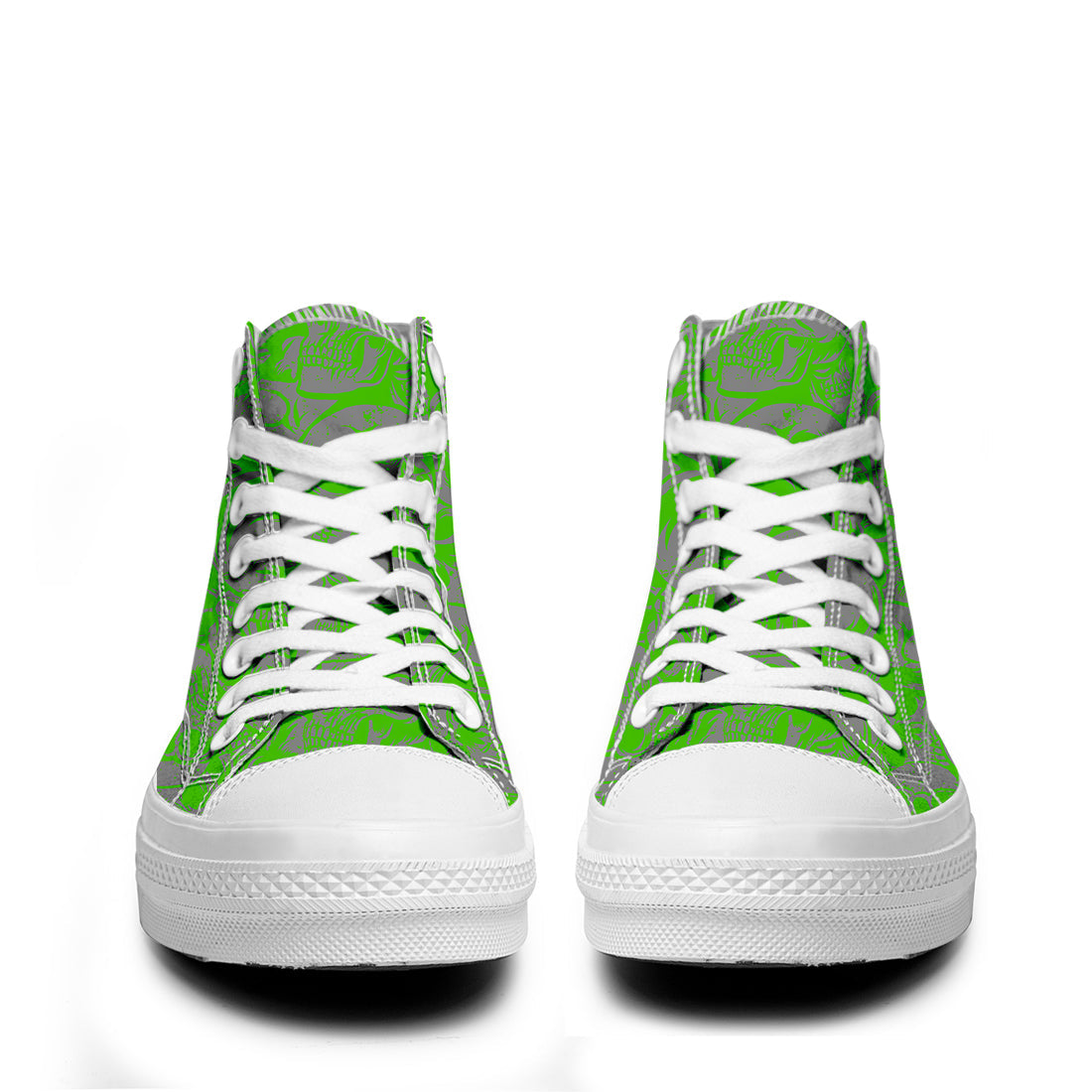Resalta tu estilo con las zapatillas de lona de caña media Skeleton para hombre y mujer