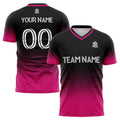 custom soccer uniform jersey kids adults personalized set jersey shirt rose red